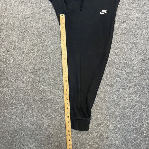 Nike Black Jogger Sweatpants L With Logo Casual Fit Everyday Comfort - Picture 8 of 9